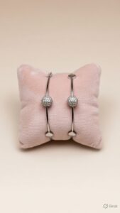 silver anti tarnish adjustable bangles