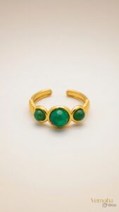 green jade adjustable ring