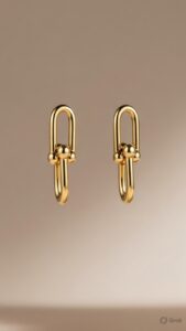Sphere Link Earrings · Gold