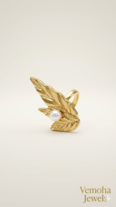 leaf style anti tarnish ring