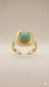 jade pearl ring