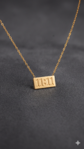 11:11 angel number pendent