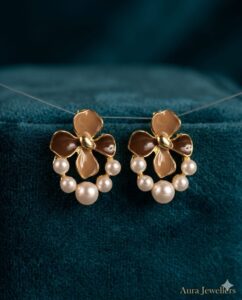 Pearl Cluster Drop Jacket Earrings
